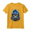 Ojos Azules Cat Christmas Graphic Tee per Uomo Donna - Maglietta Divertente Vintage per Natale o Tutto l'Anno