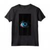Monocromo Diseño de Ojos Iris Azul - Maglietta con Design Artistico - Ideale per Gli Amanti dell'Arte