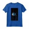 Monocromo Diseño de Ojos Iris Azul - Maglietta con Design Artistico - Ideale per Gli Amanti dell'Arte