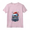 Ojos Azules Cat Christmas Graphic Tee - Maglietta Natale Divertente Uomo Donna - Regalo di Natale Unico