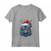 Ojos Azules Cat Christmas Graphic Tee - Maglietta Natale Divertente Uomo Donna - Regalo di Natale Unico