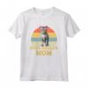 Ojos Azules Cat Mom - T-shirt Retro Vintage Divertente per gli Amanti dei Gatti - Regalo Unico per Compleanno, Natale, San Valentino o Festa del Gatto