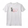 Ojos Azules Cat Heartbeat ECG Divertente per gli Amanti dei Gatti - Maglia con Maniche Raglan - Regalo Unico per Compleanno, Natale o San Valentino