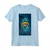 Neon Estilo-señal Brillante Ojo Artistico Azul Maglietta - Leggera e alla Moda - Perfetta per gli Amanti dell'Arte
