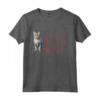 Ojos Azules Cat Heartbeat ECG Divertente per gli Amanti dei Gatti - Maglia a Manica Ideale per Compleanno, Natale, San Valentino