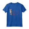 Ojos Azules Cat Heartbeat ECG Divertente per gli Amanti dei Gatti - Maglia a Manica Ideale per Compleanno, Natale, San Valentino