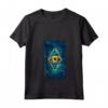 Donna Neon Estilo-señal Brillante Ojo Artistico Azul - Maglietta con Collo a V - Ideale per Appassionati di Moda e Arte