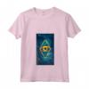 Donna Neon Estilo-señal Brillante Ojo Artistico Azul - Maglietta con Collo a V - Ideale per Appassionati di Moda e Arte