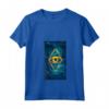 Donna Neon Estilo-señal Brillante Ojo Artistico Azul - Maglietta con Collo a V - Ideale per Appassionati di Moda e Arte