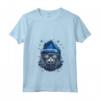 Ojos Azules Cat Christmas Graphic Tee - Maglietta divertente per Natale - Uomo Donna Ragazzi Ragazze - Regalo Divertente