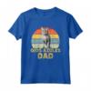 Ojos Azules Cat Dad - Maglietta Divertente Vintage per gli Amanti dei Gatti Ojos Azules - Ideale per Compleanno, Natale o Festa del Gatto