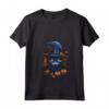 Ojos Azules Cat Halloween Graphic Tees per Uomo e Donna - Maglietta Divertente per Halloween con Collo a V - Regali Personalizzati