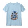 Ojos Azules Cat Halloween Graphic Tees per Uomo e Donna - Maglietta Divertente per Halloween con Collo a V - Regali Personalizzati