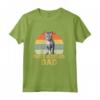 Ojos Azules Cat Dad - Maglia a Manica Vintage Divertente per gli Amanti dei Gatti - Regalo Compleanno Natale San Valentino