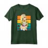 Anime Bionda T-Shirt Cartoon Mega - Maglietta Capelli Biondi Occhi Blu - Regalo Compleanno Natale per Fan di Anime