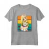 Anime Bionda T-Shirt Cartoon Mega - Maglietta Capelli Biondi Occhi Blu - Regalo Compleanno Natale per Fan di Anime