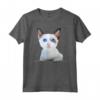 Ojos Azules - Maglietta con Gatto Strappato Girocollo Carino - Ideale per Amanti dei Gatti e Collezionisti - Maglietta Grafica Felina