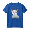 Ojos Azules - Maglietta con Gatto Strappato Girocollo Carino - Ideale per Amanti dei Gatti e Collezionisti - Maglietta Grafica Felina