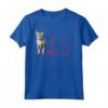 Ojos Azules Cat Heartbeat ECG Divertente - Maglietta per Amanti dei Gatti - Regalo Ideale per Compleanno, Natale o San Valentino