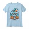 Ojos Azules Cat - Halloween Graphic Tees per Uomo Donna - Divertente T-shirt Halloween Personalizzata per Tutti