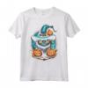 Ojos Azules Cat - Halloween Graphic Tees per Uomo Donna - Divertente T-shirt Halloween Personalizzata per Tutti