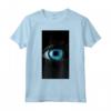 Monocromo Diseño de Ojos Iris Azul Ojo Abstracto Maglietta - Stile Leggero e Taglio Classico - Ideale per gli Amanti dell'Arte