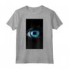 Monocromo Diseño de Ojos Iris Azul Ojo Abstracto Maglietta - Stile Leggero e Taglio Classico - Ideale per gli Amanti dell'Arte