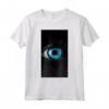 Monocromo Diseño de Ojos Iris Azul Ojo Abstracto Maglietta - Stile Leggero e Taglio Classico - Ideale per gli Amanti dell'Arte