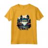Oklahoma Lake T-Shirt - Maglietta Retro Minimalista Lake Oklahoma per Escursionisti e Amanti della Natura - Ideale per Campeggio e Canoa nei Parchi Nazionali