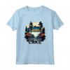 Oklahoma Lake T-Shirt - Maglietta Retro Minimalista Lake Oklahoma per Escursionisti e Amanti della Natura - Ideale per Campeggio e Canoa nei Parchi Nazionali