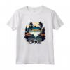 Oklahoma Lake T-Shirt - Maglietta Retro Minimalista Lake Oklahoma per Escursionisti e Amanti della Natura - Ideale per Campeggio e Canoa nei Parchi Nazionali