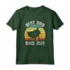 Miglior Papa Dal 2022 - Super Padre Compleanno - Maglietta Vintage Retro per un Regalo Unico