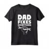 Dad Fixes Everything - Papà Lo Aggiusta Padre Maglietta con Strumenti - Ideale per Festa del Papà e Regalo Fai da Te