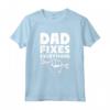 Dad Fixes Everything - Papà Lo Aggiusta Padre Maglietta con Strumenti - Ideale per Festa del Papà e Regalo Fai da Te