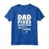 Dad Fixes Everything - Papà Lo Aggiusta Padre Maglietta con Strumenti - Ideale per Festa del Papà e Regalo Fai da Te