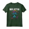 Paese della Malesia - Gatto con Occhiali da Sole e Fiori - Design Souvenir Viaggiatore per Natale e Compleanno