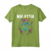 Paese della Malesia - Gatto con Occhiali da Sole e Fiori - Design Souvenir Viaggiatore per Natale e Compleanno
