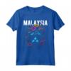 Paese della Malesia - Gatto con Occhiali da Sole e Fiori - Design Souvenir Viaggiatore per Natale e Compleanno
