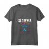 Donna Paese della Slovenia Gatto con Occhiali da Sole Design Fiori Maglietta - Ideale per Viaggiatori e Amanti della Slovenia - Regalo Unico per Compleanni e Vacanze
