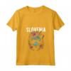 Donna Paese della Slovenia Gatto con Occhiali da Sole Design Fiori Maglietta - Ideale per Viaggiatori e Amanti della Slovenia - Regalo Unico per Compleanni e Vacanze