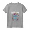 Donna Paese della Slovenia Gatto con Occhiali da Sole Design Fiori Maglietta - Ideale per Viaggiatori e Amanti della Slovenia - Regalo Unico per Compleanni e Vacanze