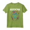 Paese dell'Argentina Gatto Fiorito - Design Maglietta Colorato per Viaggiatori - Ideale per Natale o Vacanze in Argentina