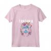 Donna Paese della Tanzania Gatto con Design di Fiori - Maglietta Souvenir per Viaggiatori e Amanti della Tanzania