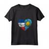 Donna Palauan Bandiera Francese Cuore | Francia Palau Flag Roots Kids Maglietta con Collo a V - Design Vintage Radici - Acquista Online