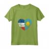Donna Palauan Bandiera Francese Cuore | Francia Palau Flag Roots Kids Maglietta con Collo a V - Design Vintage Radici - Acquista Online