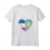 Donna Palauan Bandiera Francese Cuore | Francia Palau Flag Roots Kids Maglietta con Collo a V - Design Vintage Radici - Acquista Online