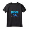 Donna Dive Palau - Immersioni Subacquee Raggi Manta Blu - Maglietta Collo a V per Subacquei Avventurosi - Souvenir di Palau