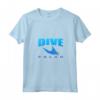 Donna Dive Palau - Immersioni Subacquee Raggi Manta Blu - Maglietta Collo a V per Subacquei Avventurosi - Souvenir di Palau