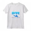 Donna Dive Palau - Immersioni Subacquee Raggi Manta Blu - Maglietta Collo a V per Subacquei Avventurosi - Souvenir di Palau