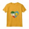 Donna PALAUAN Bandiera Italiana Cuore | Italia Palau Flag Roots Kids Maglietta con Collo a V - Show Pride in Italian and Palauan Heritage Apparel for Men, Women, and Kids